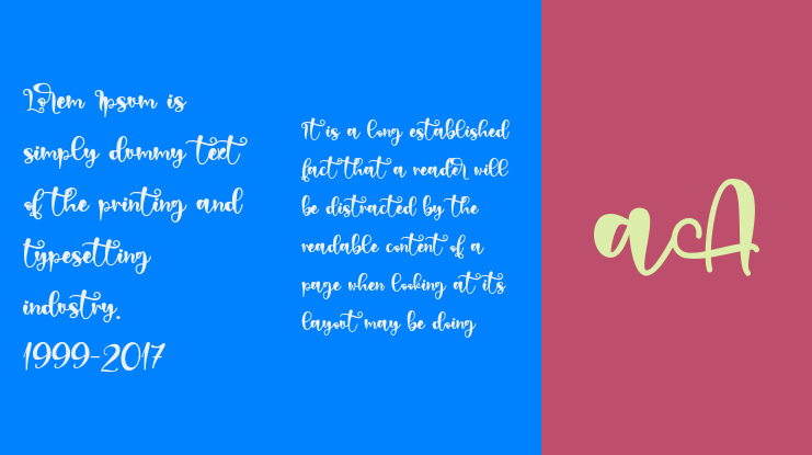 Colorful text samples with decorative fonts.